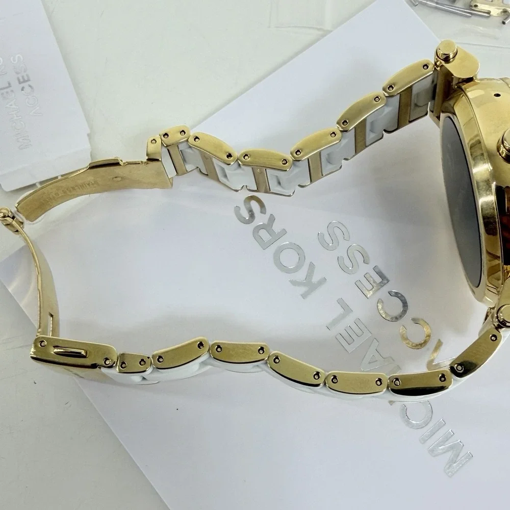 Michael Kors Access Women's Smart Watch Sofie Gold MKT5039 White NEW